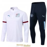 Manchester City Sweat Entrainement White II + Pantalon 2021/2022