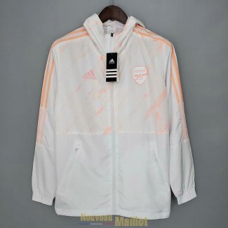 Arsenal Vestes Coupe Vent White Orange 2021/2022