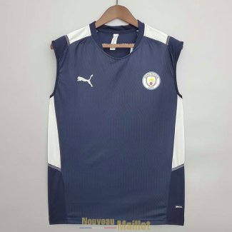 Maillot Manchester City Vest Training Royal Blue 2021/2022