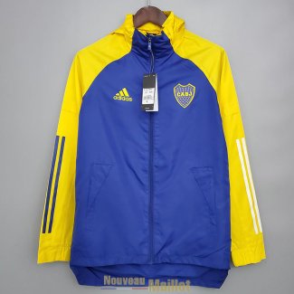 Boca Juniors Vestes Coupe Vent Blue Yellow 2021/2022