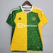 Maillot Manchester United Training Green Yellow II 2021/2022