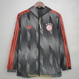 Bayern Munich Vestes Coupe Vent Black Pattern 2021/2022