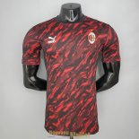 Maillot Match AC Milan Tracksuit Red Black 2021/2022