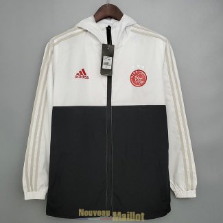 Ajax Vestes Coupe Vent Black White 2021/2022