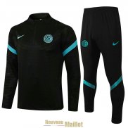 Inter Milan Sweat Entrainement Black + Pantalon Black Blue 2021/2022