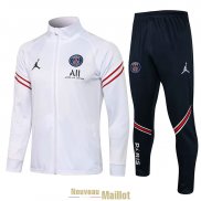 PSG x Jordan Veste White I + Pantalon Navy 2021/2022