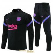 Barcelona Sweat Entrainement Black Pink + Pantalon 2021/2022