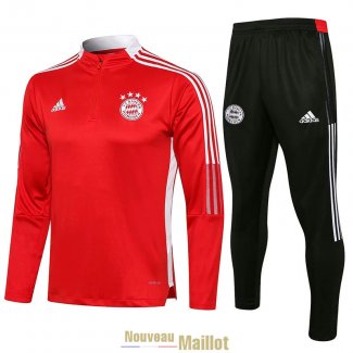 Bayern Munich Sweat Entrainement Red II + Pantalon Black II 2021/2022