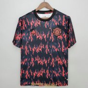 Maillot Manchester United Pre Match Training Black Red 2022/2023