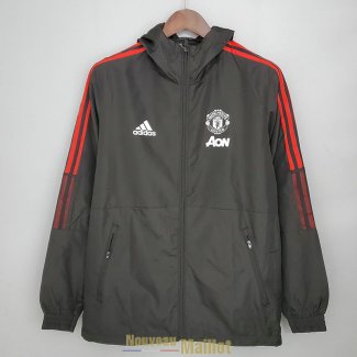 Manchester United Vestes Coupe Vent Black I 2021/2022