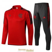 Flamengo Sweat Entrainement Red + Pantalon Black 2021/2022