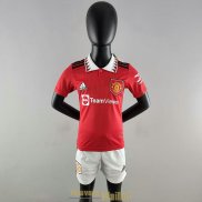 Maillot Manchester United Enfant Domicile 2022/2023