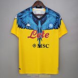 Maillot Napoli Kappa x Marcelo Burlon Yellow 2021/2022