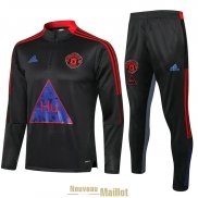 Manchester United x Human Race Sweat Entrainement Black + Pantalon 2021/2022