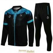 Napoli Kappa x Marcelo Burlon Veste Black + Pantalon Black 2021/2022