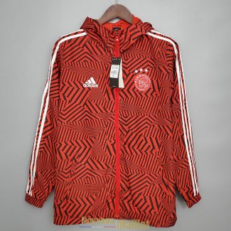 Ajax Vestes Coupe Vent Red Stripes 2021/2022