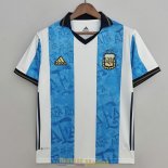 Maillot Argentine Commemorative White Blue 2021/2022