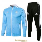 Real Madrid Veste Blue III + Pantalon Black 2021/2022