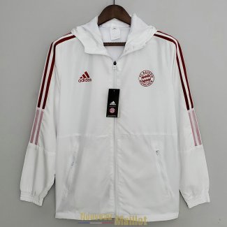 Bayern Munich Vestes Coupe Vent White I 2022/2023